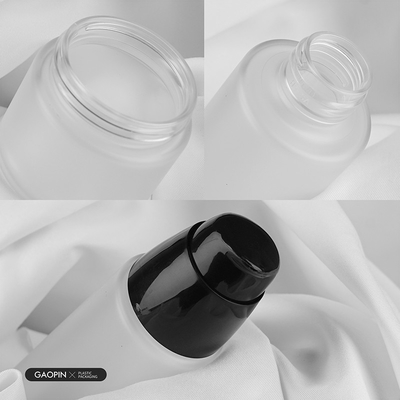 কাস্টম 50/100/120ml ফ্রস্টেড পোষা সানস্ক্রিন লোশন কসমেটিক প্যাকেজিং প্লাস্টিকের বোতল এবং জার