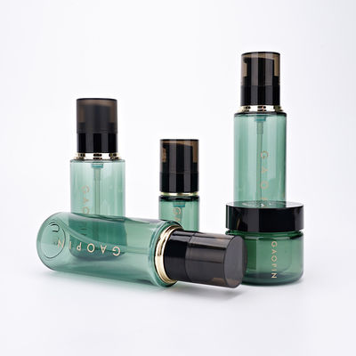 30ml 90ml 110ml 130ml কালো পাম্প এবং 30g ক্রিম জার স্কিনকেয়ার প্রসাধনী প্লাস্টিকের বোতল