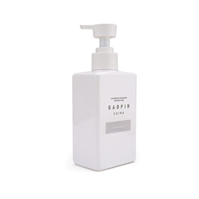 বডি লোশন পিইটি স্কয়ার হ্যান্ড সোপ পাম্প বোতল ড্রপার সিলিং