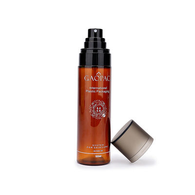 ফেসিয়াল স্কিন কেয়ার টোনার 80ml 90ml 120ml PET Amber Plastic Spray Plastic Lotion Bottle
