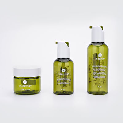 এসজিএস স্পিন লক প্লাস্টিক লোশন বোতল 50ml 100ml কসমেটিক ক্রিম জার্স