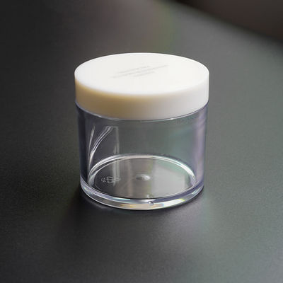 কাস্টমাইজড প্লাস্টিক প্রসাধনী জার্স 300ml পিইটি পরিষ্কার সিলিন্ডার বোতল স্ক্রু ক্যাপ সঙ্গে