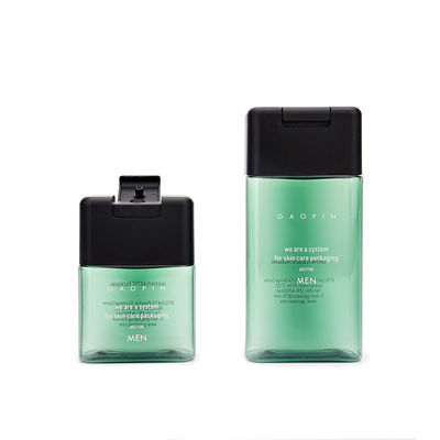 200ml 250ml ফ্লিপ শীর্ষ শ্যাম্পু বোতল, হাত স্যানিটাইজারের জন্য PETG স্কয়ার প্লাস্টিকের বোতল