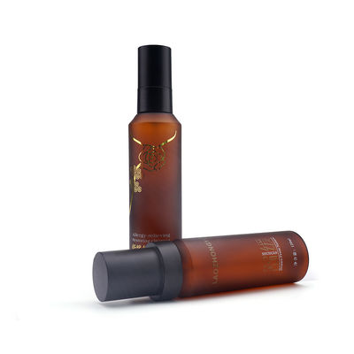 পাম্পার 30ml 120ml 150ml সঙ্গে কসমেটিক অ্যাম্বার প্লাস্টিক স্প্রে বোতল