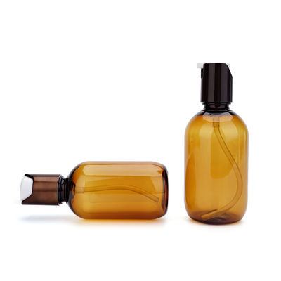 30ml 60ml 130ml প্লাস্টিক লোশন বোতল অ্যাম্বার কালার স্ক্রিন প্রিন্টিং