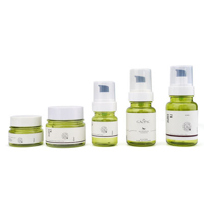 PETG স্কিন কেয়ার সেট জৈব উদ্ভিদ লোশন ক্রিম বোতল 130ml