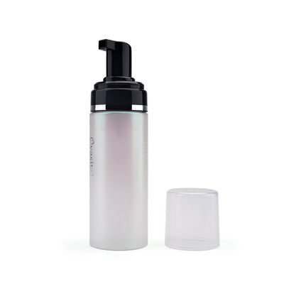 SGS 150ml প্লাস্টিক ফোম পাম্প বোতল ক্যাপ সঙ্গে আধা স্বচ্ছ মুখের ফোম ক্লিনজার বোতল
