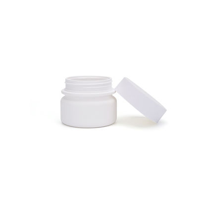 সাদা 30 মিলি রাউন্ড পিইটি জার, স্কিন কেয়ার খালি বোতল কিউএস সার্টিফিকেট