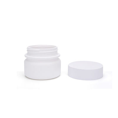 সাদা 30 মিলি রাউন্ড পিইটি জার, স্কিন কেয়ার খালি বোতল কিউএস সার্টিফিকেট